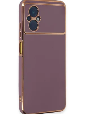 Newface Xiaomi Poco M5 Kılıf Volet Silikon - Mor