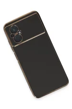 Newface Xiaomi Poco M5 Kılıf Volet Silikon - Siyah - Görsel 3