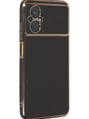 Newface Xiaomi Poco M5 Kılıf Volet Silikon - Siyah