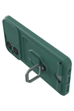 Newface Xiaomi Poco M5 Kılıf Zuma Kartvizitli Yüzüklü Silikon - Yeşil - Görsel 3