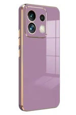 Newface Xiaomi Poco M6 Pro 4G Kılıf Volet Silikon - Mor