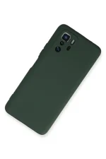 Newface Xiaomi Poco X3 GT Kılıf Nano içi Kadife Silikon - Koyu Yeşil - Görsel 2