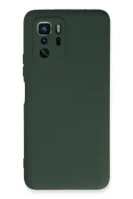 Newface Xiaomi Poco X3 GT Kılıf Nano içi Kadife Silikon - Koyu Yeşil
