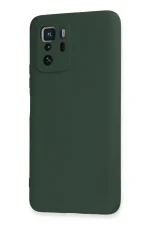 Newface Xiaomi Poco X3 GT Kılıf Nano içi Kadife Silikon - Koyu Yeşil - Görsel 3