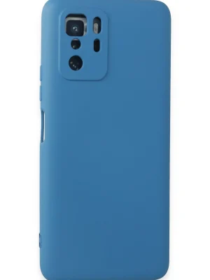 Newface Xiaomi Poco X3 GT Kılıf Nano içi Kadife Silikon - Mavi