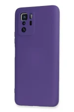 Newface Xiaomi Poco X3 GT Kılıf Nano içi Kadife Silikon - Mor - Görsel 3