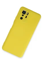 Newface Xiaomi Poco X3 GT Kılıf Nano içi Kadife Silikon - Sarı - Görsel 2