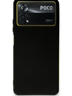Newface Xiaomi Poco X4 Pro 5G Kılıf First Silikon - Siyah