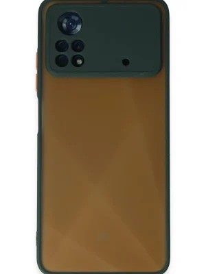 Newface Xiaomi Poco X4 Pro 5G Kılıf Montreal Silikon Kapak - Yeşil