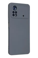 Newface Xiaomi Poco X4 Pro 5G Kılıf Nano içi Kadife Silikon - Gri - Görsel 3