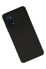 Newface Xiaomi Poco X4 Pro 5G Kılıf Nano içi Kadife Silikon - Siyah - Görsel 2