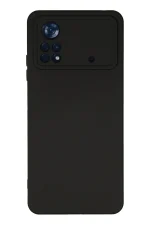 Newface Xiaomi Poco X4 Pro 5G Kılıf Nano içi Kadife Silikon - Siyah