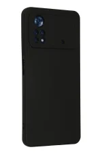 Newface Xiaomi Poco X4 Pro 5G Kılıf Nano içi Kadife Silikon - Siyah - Görsel 3