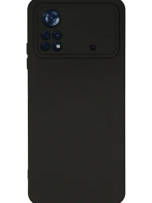 Newface Xiaomi Poco X4 Pro 5G Kılıf Nano içi Kadife Silikon - Siyah