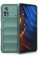 Newface Xiaomi Poco X4 Pro 5G Kılıf Optimum Silikon - Koyu Yeşil