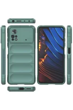 Newface Xiaomi Poco X4 Pro 5G Kılıf Optimum Silikon - Koyu Yeşil - Görsel 3