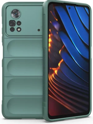 Newface Xiaomi Poco X4 Pro 5G Kılıf Optimum Silikon - Koyu Yeşil