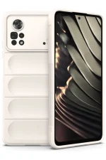 Newface Xiaomi Poco X4 Pro 5G Kılıf Optimum Silikon - Krem