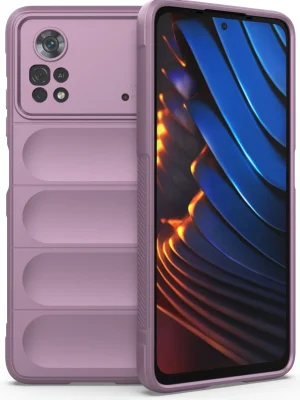 Newface Xiaomi Poco X4 Pro 5G Kılıf Optimum Silikon - Mor