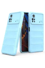 Newface Xiaomi Poco X4 Pro 5G Kılıf Optimum Silikon - Sky Blue - Görsel 3