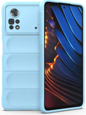 Newface Xiaomi Poco X4 Pro 5G Kılıf Optimum Silikon - Sky Blue