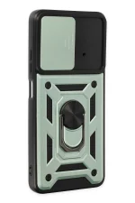 Newface Xiaomi Poco X4 Pro 5G Kılıf Pars Lens Yüzüklü Silikon - Yeşil - Görsel 2