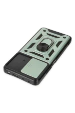 Newface Xiaomi Poco X4 Pro 5G Kılıf Pars Lens Yüzüklü Silikon - Yeşil - Görsel 5