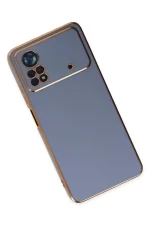Newface Xiaomi Poco X4 Pro 5G Kılıf Volet Silikon - Mavi - Görsel 3