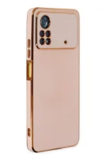 Newface Xiaomi Poco X4 Pro 5G Kılıf Volet Silikon - Pembe