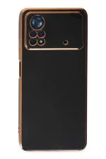 Newface Xiaomi Poco X4 Pro 5G Kılıf Volet Silikon - Siyah - Görsel 2