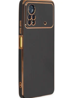 Newface Xiaomi Poco X4 Pro 5G Kılıf Volet Silikon - Siyah