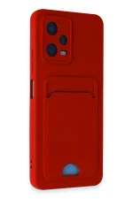 Newface Xiaomi Poco X5 5G Kılıf Kelvin Kartvizitli Silikon - Kırmızı - Görsel 2