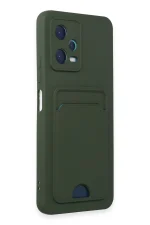 Newface Xiaomi Poco X5 5G Kılıf Kelvin Kartvizitli Silikon - Koyu Yeşil - Görsel 2