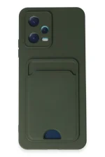 Newface Xiaomi Poco X5 5G Kılıf Kelvin Kartvizitli Silikon - Koyu Yeşil