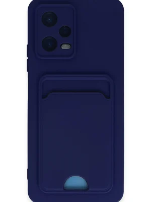 Newface Xiaomi Poco X5 5G Kılıf Kelvin Kartvizitli Silikon - Lacivert