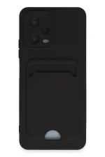 Newface Xiaomi Poco X5 5G Kılıf Kelvin Kartvizitli Silikon - Siyah