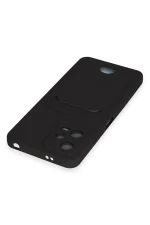 Newface Xiaomi Poco X5 5G Kılıf Kelvin Kartvizitli Silikon - Siyah - Görsel 3