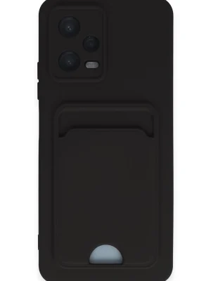 Newface Xiaomi Poco X5 5G Kılıf Kelvin Kartvizitli Silikon - Siyah