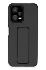 Newface Xiaomi Poco X5 5G Kılıf Mega Standlı Silikon - Siyah