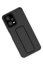 Newface Xiaomi Poco X5 5G Kılıf Mega Standlı Silikon - Siyah - Görsel 3