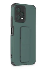 Newface Xiaomi Poco X5 5G Kılıf Mega Standlı Silikon - Yeşil - Görsel 2