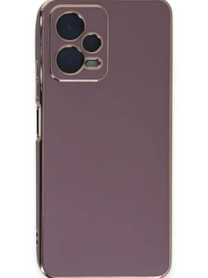 Newface Xiaomi Poco X5 5G Kılıf Volet Silikon - Mor