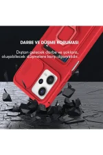 Newface Xiaomi Poco X5 5G Kılıf Zuma Kartvizitli Yüzüklü Silikon - Siyah - Görsel 2