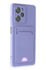 Newface Xiaomi Poco X5 Pro 5G Kılıf Kelvin Kartvizitli Silikon - Lila - Görsel 2