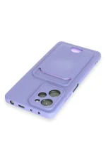 Newface Xiaomi Poco X5 Pro 5G Kılıf Kelvin Kartvizitli Silikon - Lila - Görsel 3