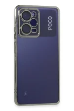 Newface Xiaomi Poco X5 Pro 5G Kılıf Razer Lensli Silikon - Gümüş