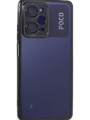 Newface Xiaomi Poco X5 Pro 5G Kılıf Razer Lensli Silikon - Siyah