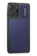 Newface Xiaomi Poco X5 Pro 5G Kılıf Razer Lensli Silikon - Yeşil