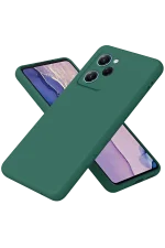 Newface Xiaomi Poco X5 Pro 5G Nano içi Kadife Silikon - Koyu Yeşil