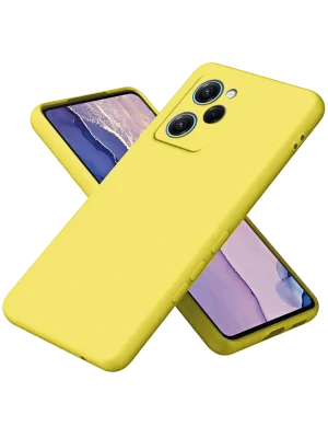 Newface Xiaomi Poco X5 Pro 5G Nano içi Kadife Silikon - Sarı